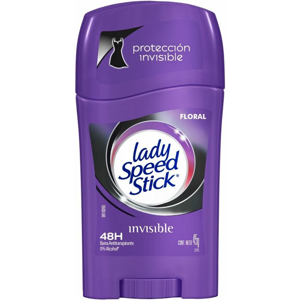 Desodorante sólido Lady invisible 24/7 45g-12uds